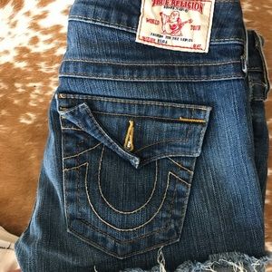 True Religion cut off shorts